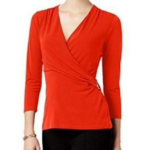 NWT Charter Club Red Blouse